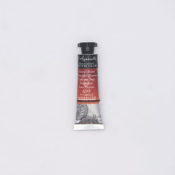 Sennelier French Artists' Watercolor, 10ml Tube, Permanent Alizarin Crimson S2
