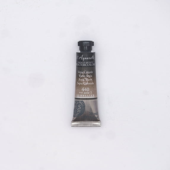 Sennelier French Artists' Watercolor, 10ml Tube, Warm Sepia S1