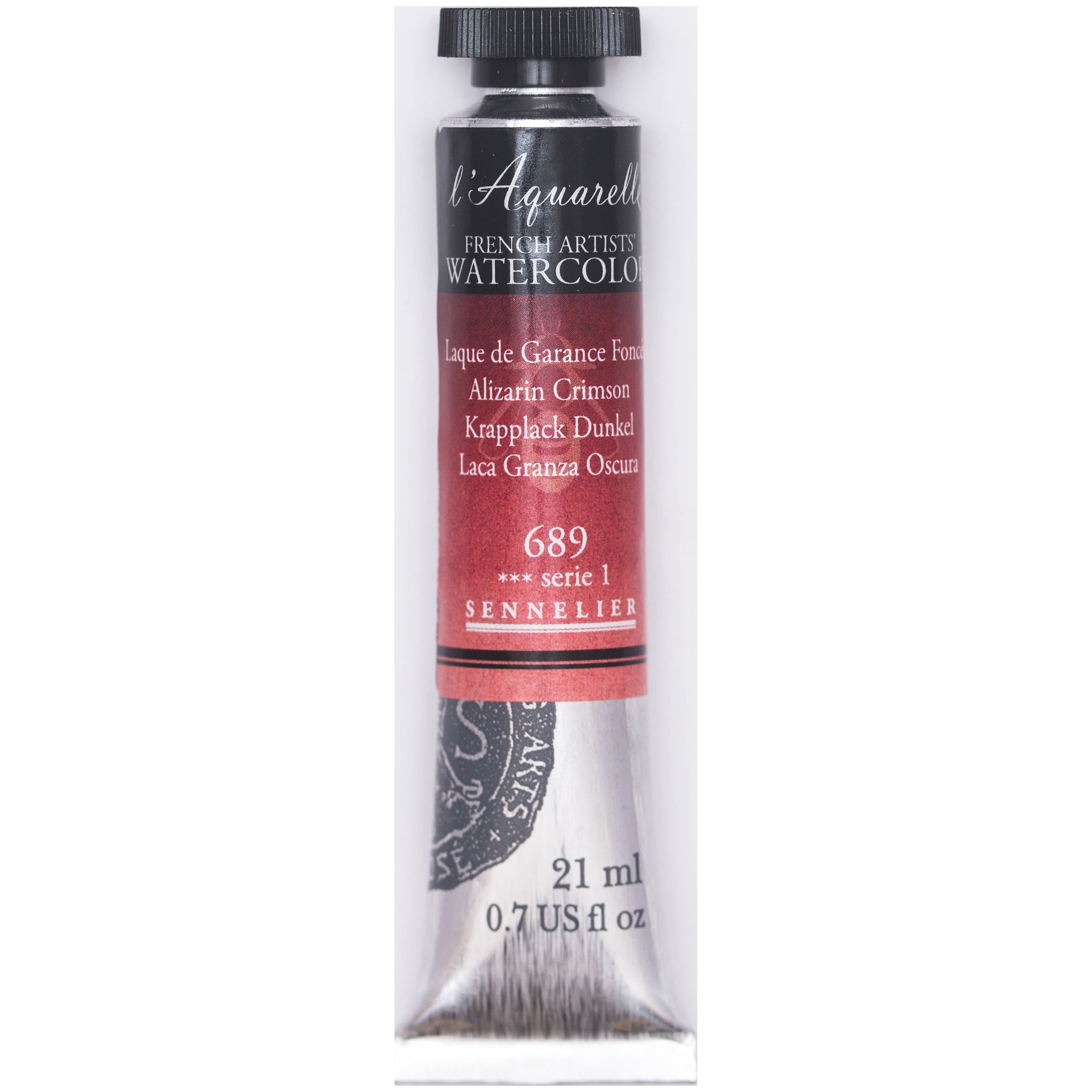 Sennelier French Artists' Watercolor, 21ml Tube, Alizarin Crimson S1