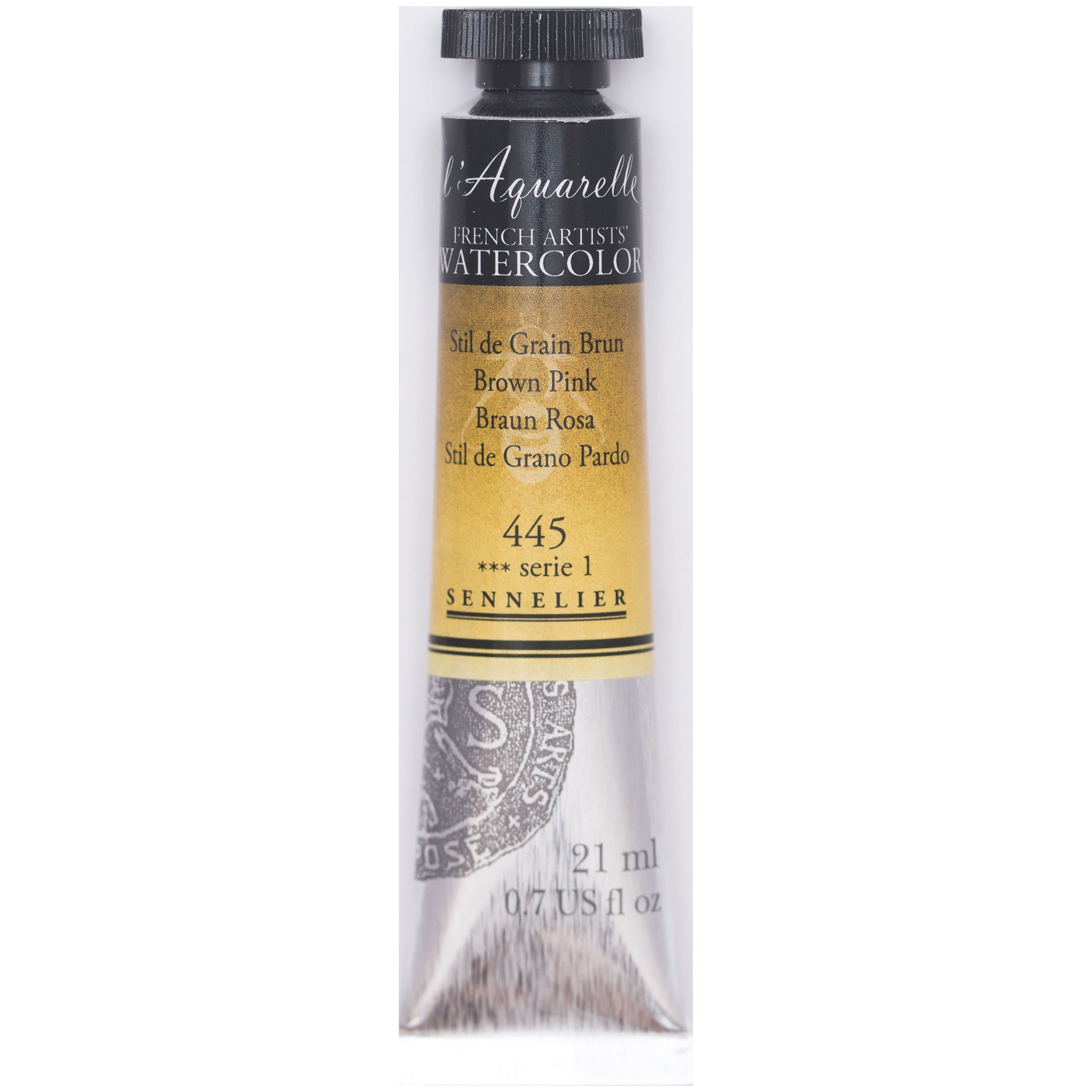 Sennelier French Artists' Watercolor, 21ml Tube, Brown Pink S1