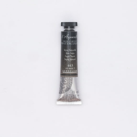 Sennelier French Artists' Watercolor, 21ml Tube, Raw Sepia S1