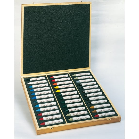 Sennelier Grand Oil Color Pastel Wooden Box Set, 36-Colors