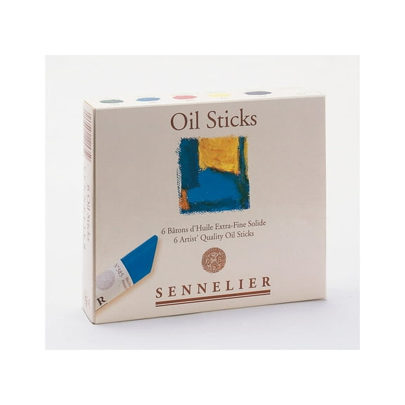 Sennelier Medium Oil Stick Set, 6-Colors