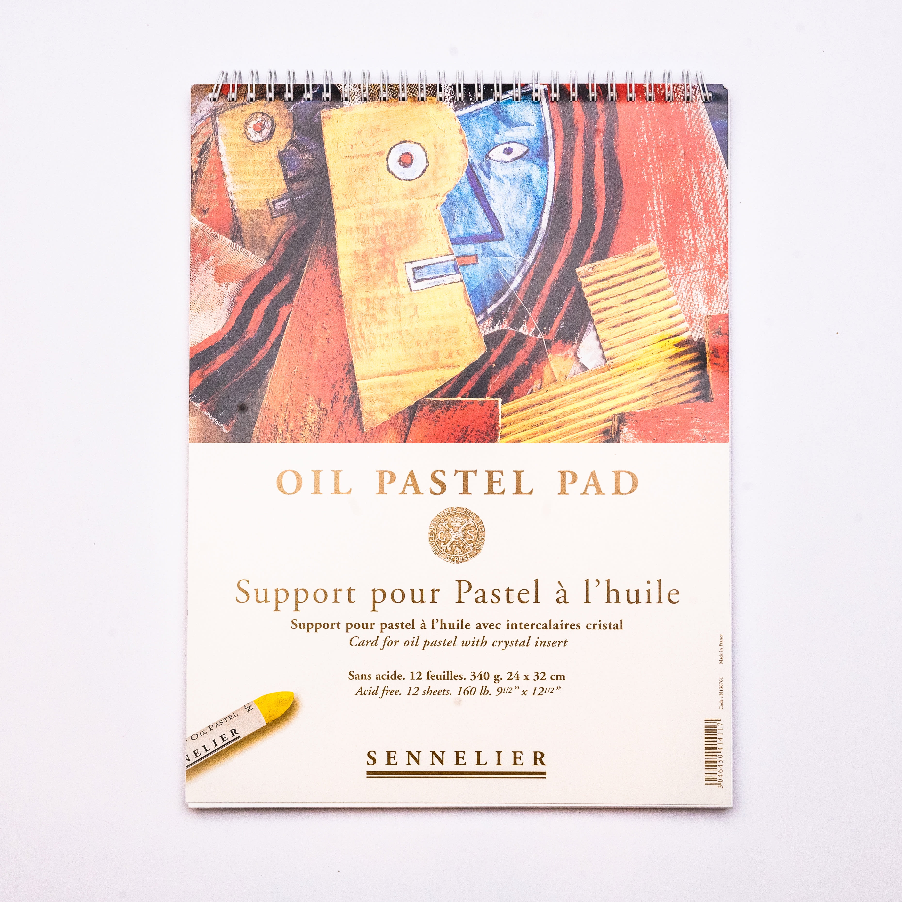 Oil Pastel Paper Pad, Oil Pastel Paper High Adhesion 3.9x3.9in Thick Glossy  For Ink