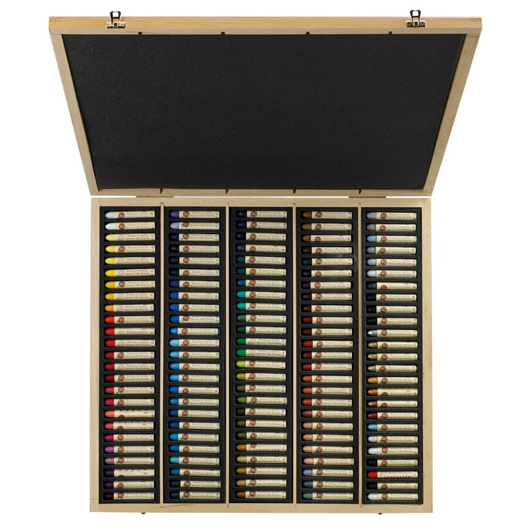 Sennelier Oil Pastel Set, 120-Color Picasso Wood Box Set - Walmart.com