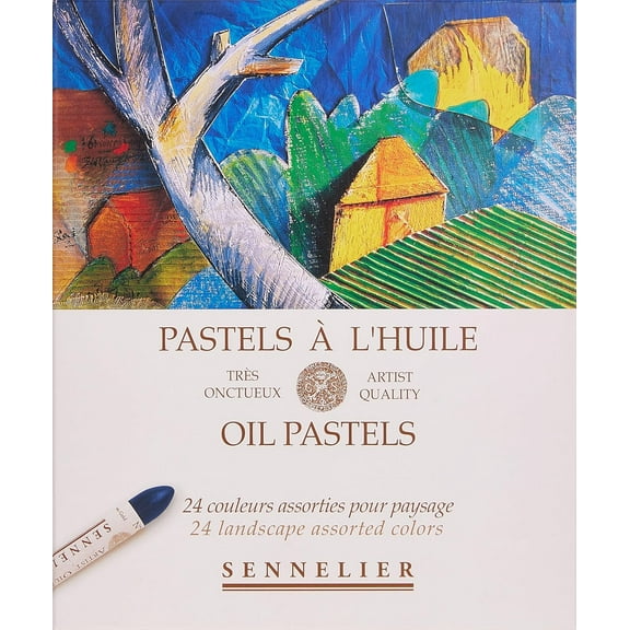 Sennelier Oil Pastel Set, 24-Colors, Landscape