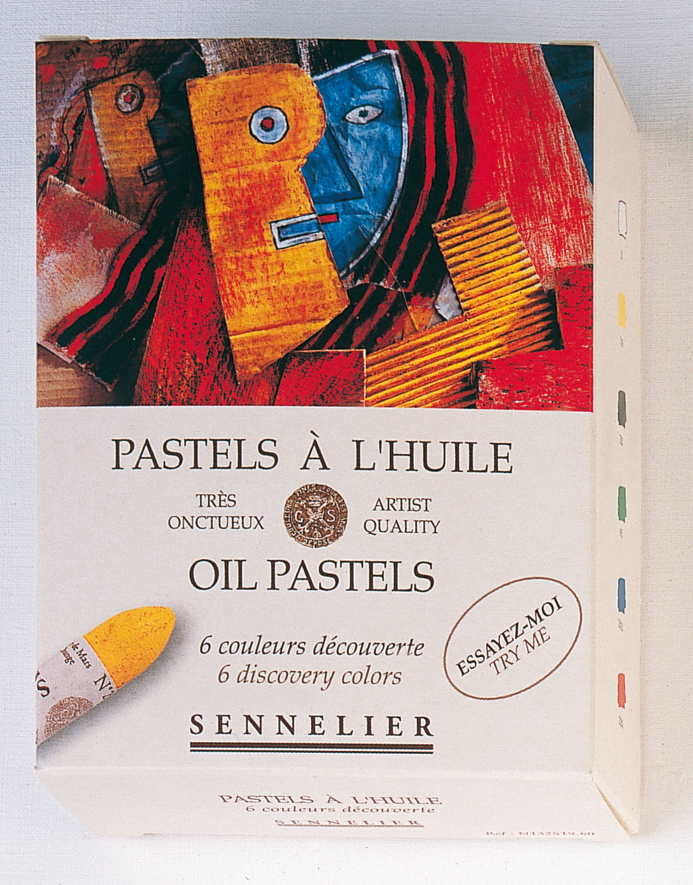 Sennelier Oil Pastel Set, 6-Color Discovery Cardboard Set