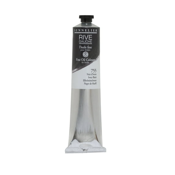 Sennelier Rive Gauche Oil Paint, 200ml, Ivory Black