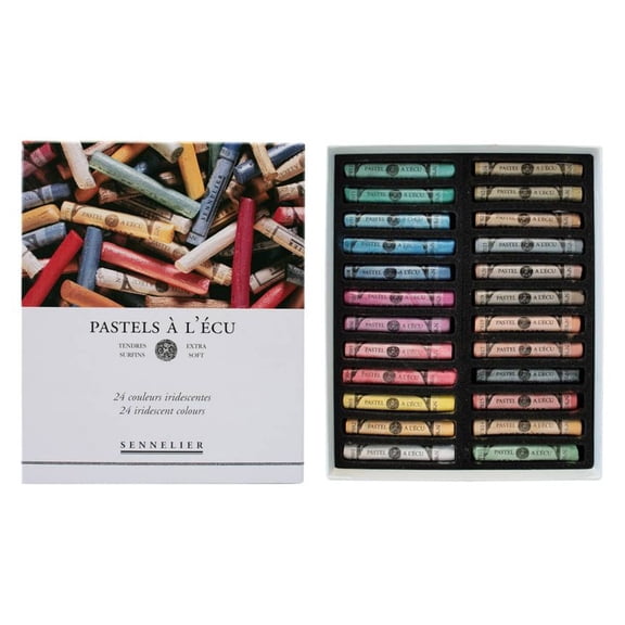 Sennelier Soft Pastels Cardboard Box Set of 24 Standard - Iridescent Colors