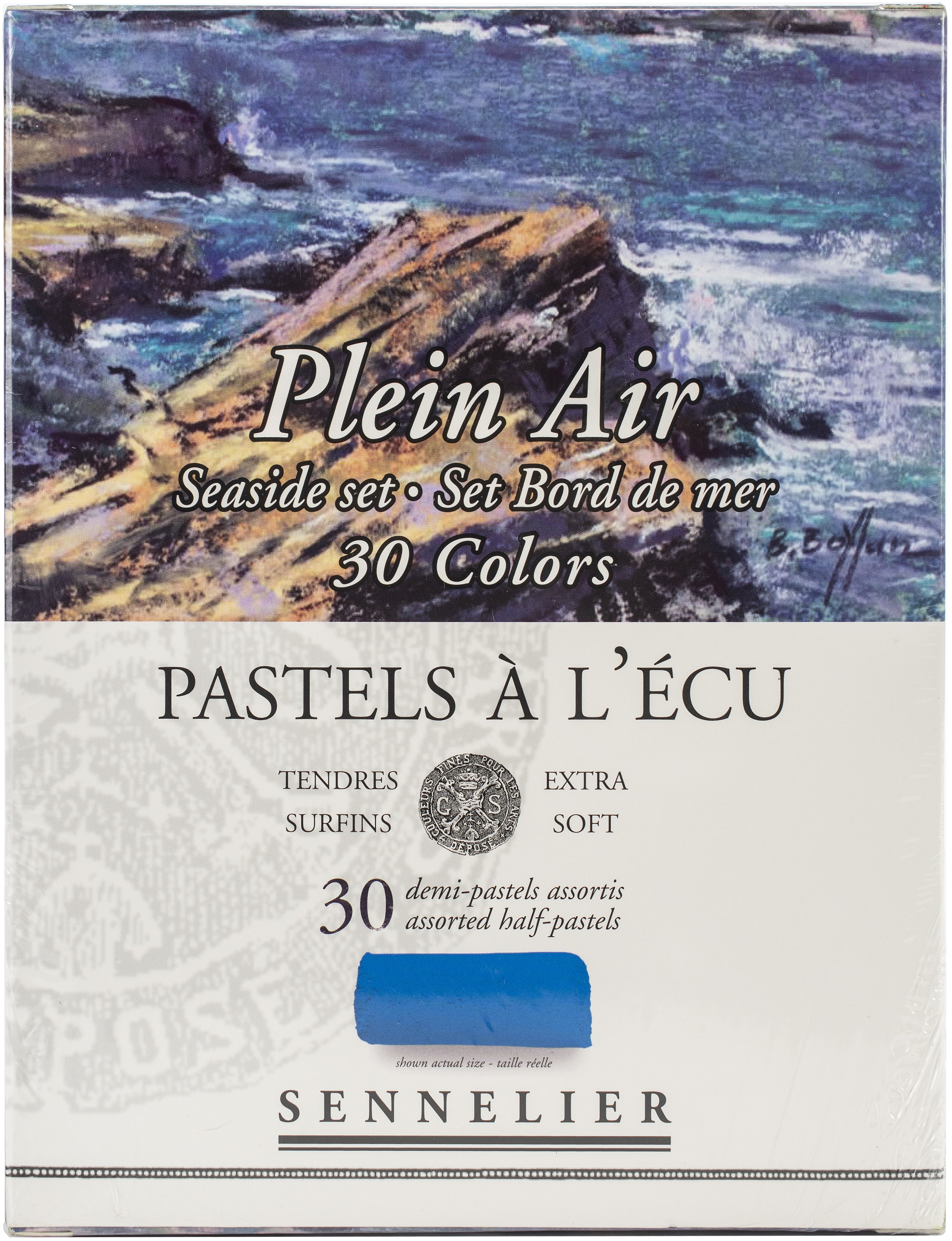 Sennelier 30 Half Soft Pastel,Set Bord de Mer,Sennelier 30Landscape Half-Pastels à l'écu