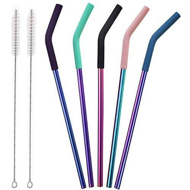 https://i5.walmartimages.com/seo/Senneny-Set-of-5-Stainless-Steel-Straws-with-Silicone-Flex-Tips-Elbows-Cover-2-Cleaning-Brushes-and-1-Portable-Bag-Included-Colorful-6mm-diameter_3f3540b6-c448-44a9-8327-89b34c59a6aa.545cc1f2376c9a3bf3953a9e66d0c1a9.jpeg?odnHeight=768&odnWidth=768&odnBg=FFFFFF