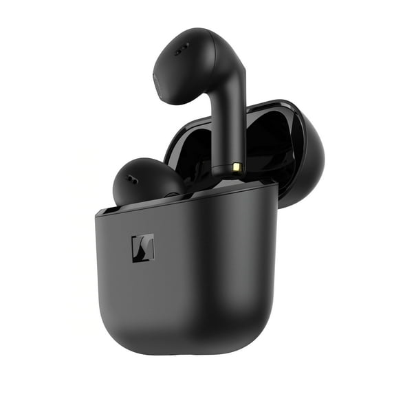 Sennheiser ACCENTUM Open Wireless Earbuds - Ear Buds with Open Design, Dynamic Sound and Bluetooth 5.3, IPX4 Splash Resistance, 28-Hour Battery Life and USB-C Charging Case - Black