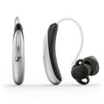 thumbnail image 1 of Sennheiser All-Day Clear Slim - OTC Self-Fitting Hearing Aid for All-Day Wear and Bluetooth Streaming - For Mild to Moderate Hearing Loss - FDA Cleared - Light Grey, 1 of 3