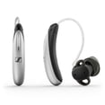 thumbnail image 1 of Sennheiser All-Day Clear Slim - OTC Self-Fitting Hearing Aid for All-Day Wear and Bluetooth Streaming - For Mild to Moderate Hearing Loss - FDA Cleared - Light Grey, 1 of 2
