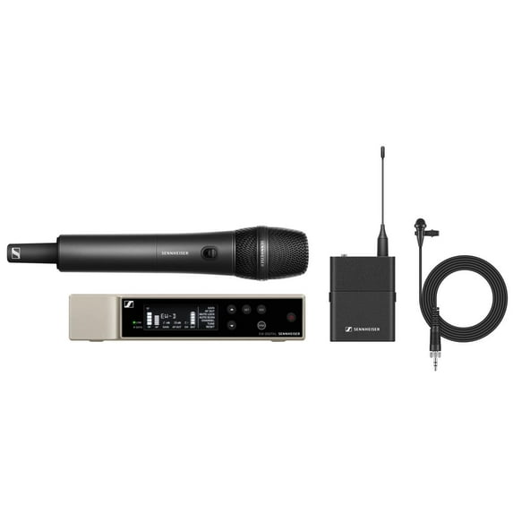 Sennheiser EW-D ME2/835-S Digital Wireless Lavalier & Vocal Combo Set, 520-576MHz