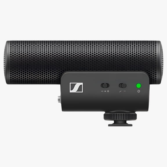 Sennheiser MKE 400 Wired Condenser Microphone for Monitoring, Camera, Vlog, Video, Recording, Outdoor, Black