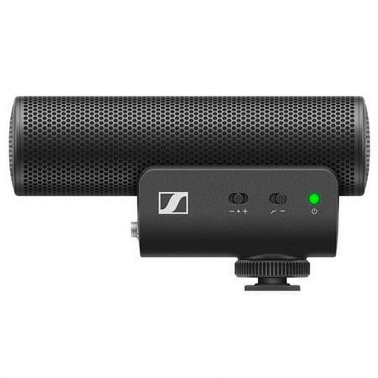 Sennheiser MKE 400 Wired Condenser Microphone for Monitoring Camera Vlog Video Recording Outdoor Black 508898