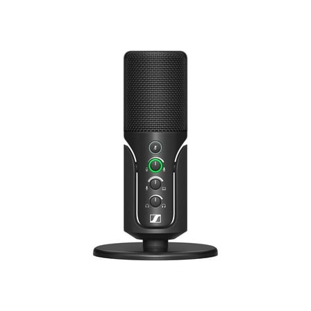 SENNHEISER Professional Profile - USB Cardioid Condenser Microphone & Table Stand, 1.2 m USB-C Cable - Mute Button, Built-in Headphone Jack, Gain, Mix & Volume Control, for PC & Mac,Black
