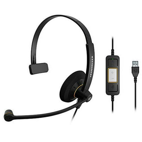 Sennheiser SC 30 USB ML (504546) - Single-Sided Business Headset | For Skype for Business | with HD Sound, Noise-Cancelling M