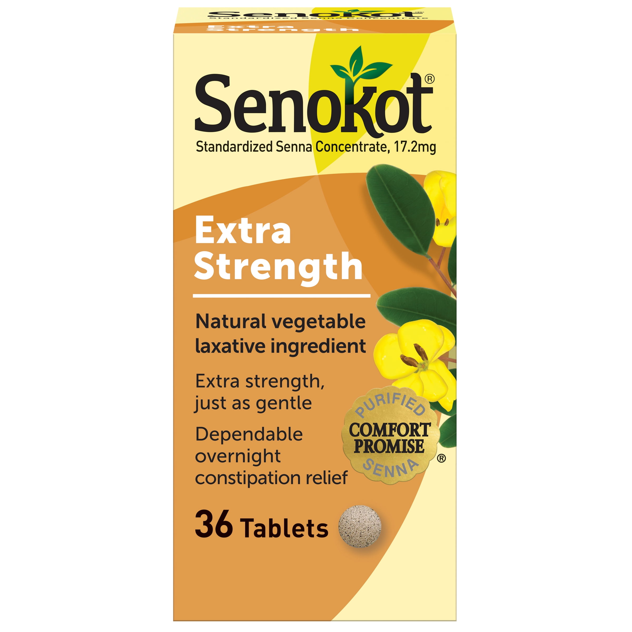 Senokot Extra Strength Senna Laxative Tablets, 36 Ct