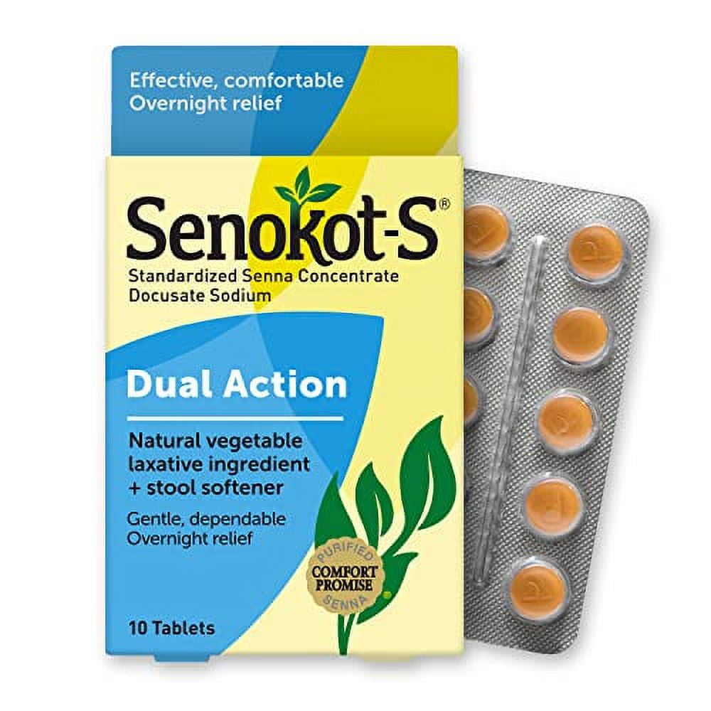 SenokotS Dual Action Natural Vegetable Laxative Ingredient Plus Stool