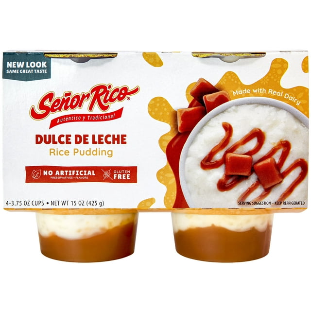 Senor Rico Dulce De Leche Rice Pudding, Refrigerated in Individual