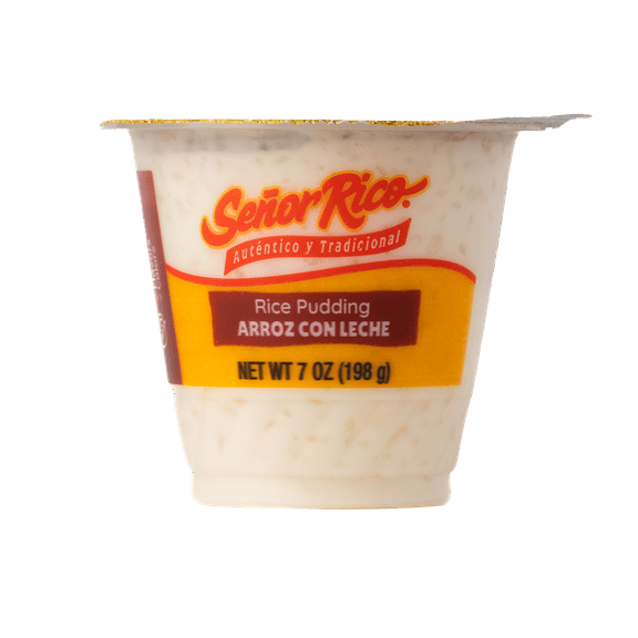 Senor Rico Rice Pudding, 1 - 7 oz Serving Size Plastic Cup, Refrigerated, Gluten-Free