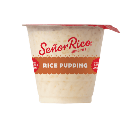 Senor Rico Rice Pudding, 1 - 7 oz Serving Size Plastic Cup, Refrigerated, Gluten-Free