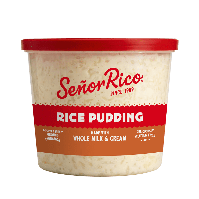 Senor Rico Rice Pudding 22 oz Plastic Tub, Refrigerated, 1/2 Cup