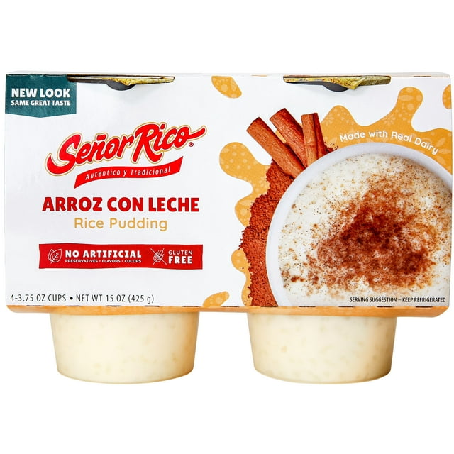 Senor Rico Rice Pudding Snack, Refrigerated in Individual Sealed