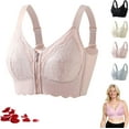thumbnail image 1 of Senorita Zip up Bra, Senorata - Uplacy - Zip-up Powerful Support Comfy Bra, Ziplacy Women's Zip Front Sports Wireless, 1 of 8