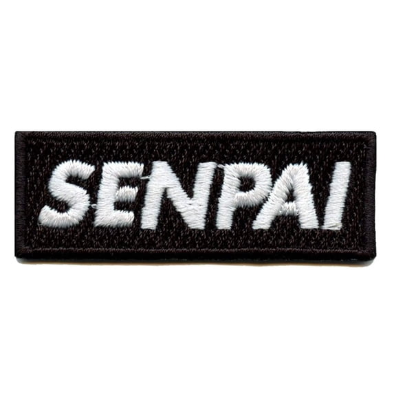 Senpai Hat Patch Box Logo Embroidered Iron On