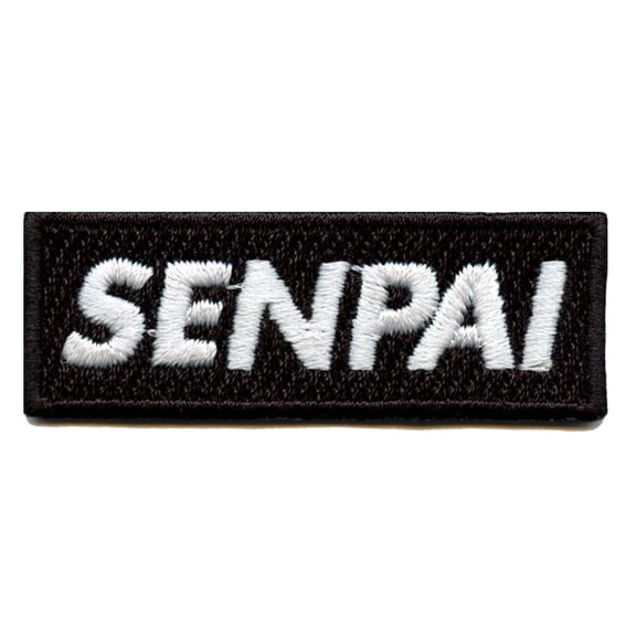 Senpai Hat Patch Box Logo Embroidered Iron On