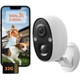 SensForge 2.5K Indoor/Outdoor Battery Camera, Dual-Band WiFi, Smart AI ...