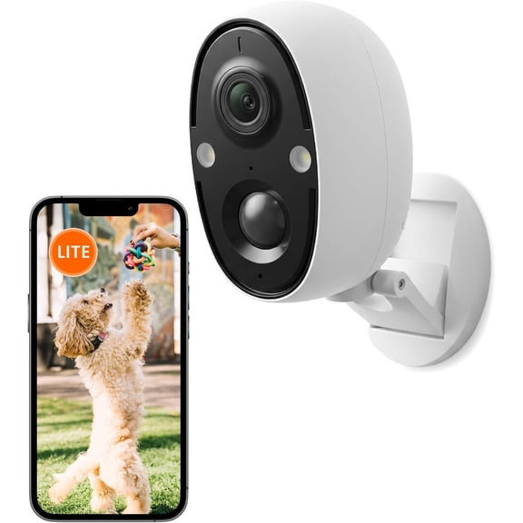 SensForge 2.5K Indoor Outdoor Battery Camera Lite, Dual-Band WiFi, Smart AI Human & Pet Detection, microSD Card Compatible, Spotlight Color Night Vision, Magnetic Mount, Optional AI + Storage Upgrade