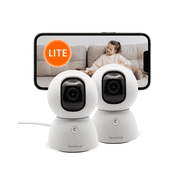 SensForge 2.5K Indoor Pan-Tilt Security Camera Lite 2-Pack, 360  Dual-Band WiFi Camera for Home, Smart AI Human & Pet Detection, microSD Card Compatible, Two-Way Talk, Optional AI + Storage Upgrade