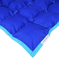 thumbnail image 1 of SensaCalm Dazzling Blue w/ Scuba Blue - Adult 18 lb Weighted Blanket, 1 of 1