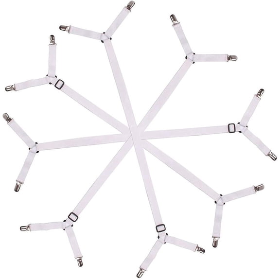 SensaitiN 4 pcs Triangle Bed Sheet Fastener Sheet Fasteners Bed Set Bed Sheet Sheet Set Blanket Holder Twin Sheets Mattress pad Mattress Cover Fitted Sheet Sheet Straps Bed Sheet Straps Twin Bed Shee