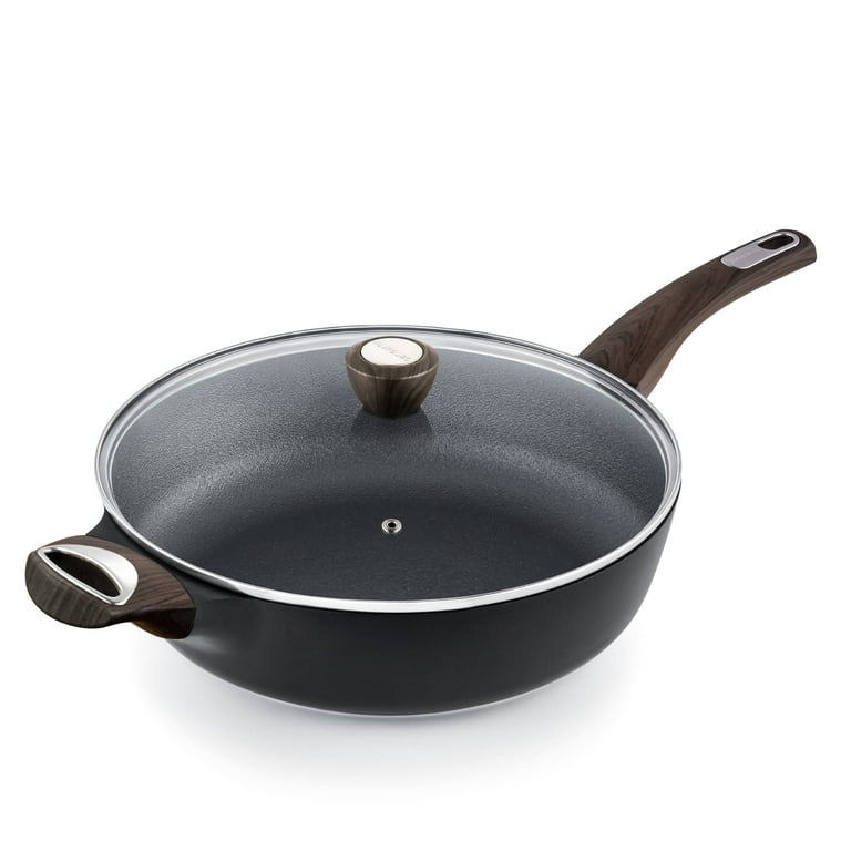 SENSARTE 12.5 inch Nonstick Frying Pan Skillet, Swiss Granite Coating Omelette Pan, Healthy Stone Cookware Chef's Pan, PFOA Free