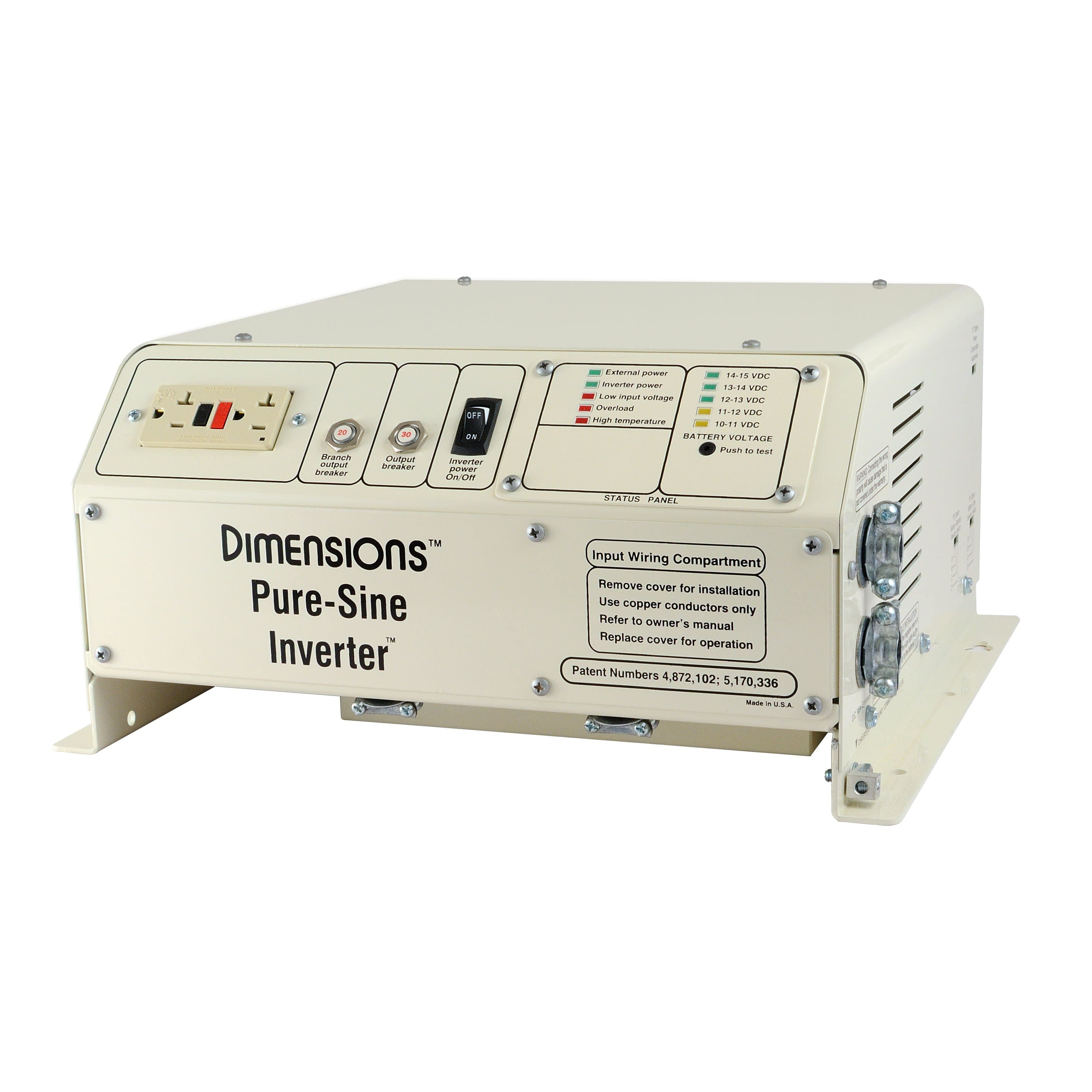 Sensata 12/2400DN 2400W 12VDC Pure Sine Inverter N Series