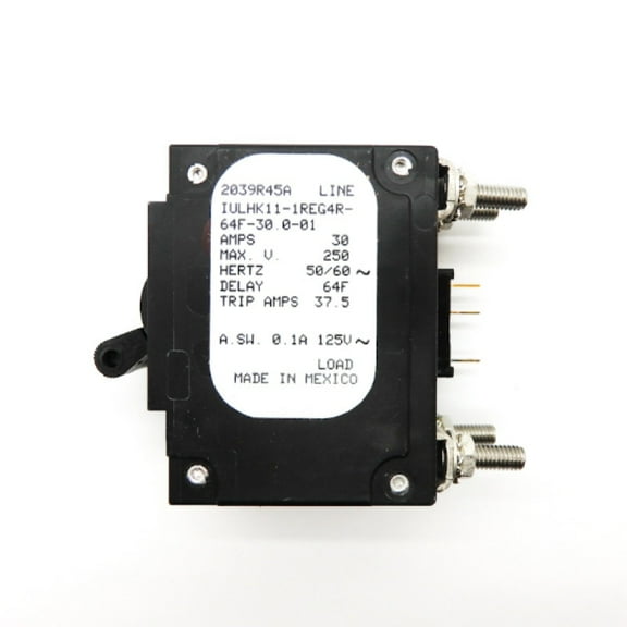 Sensata Airpax 250VAC 30A 2-Pole Circuit Breaker IULHK11-1REG4R-64F-30.0-01
