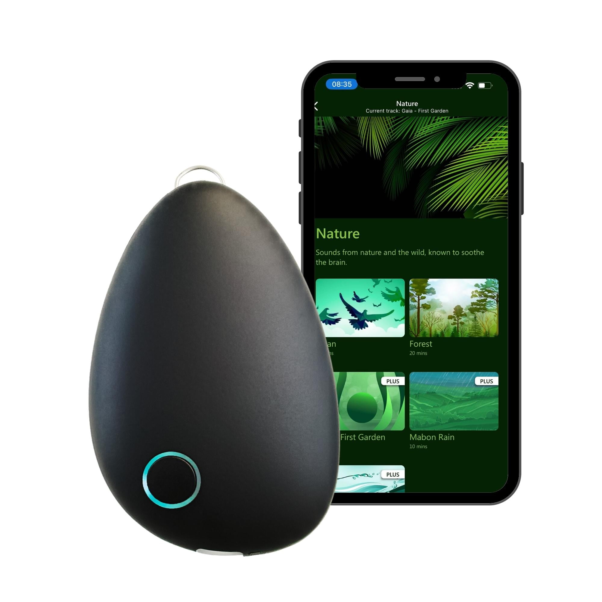 Sensate Relaxation Device for Immediate Calm and Long Term Stress Resilience with Patented