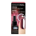 SensatioNail Chrome Powder & Top Coat, Rose, 0.25 fl oz