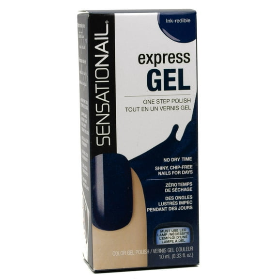 SensatioNail EXPRESS GEL One Step Polish, No Dry Time, Must Use LED Lamp, Ink-Redible .33 fl oz