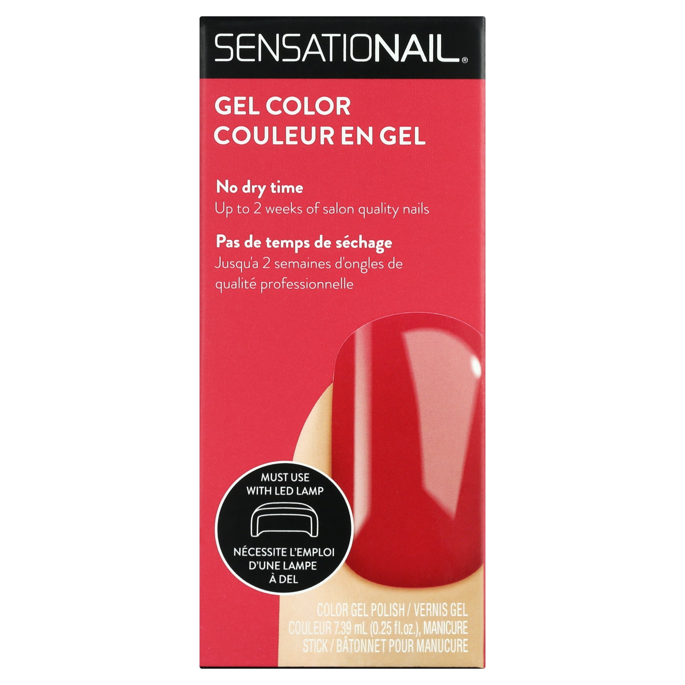 SensatioNail Gel Nail Polish (Pink), Back to the Fuschia, 0.25 fl oz