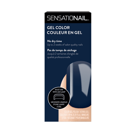 SensatioNail Gel Polish, Blue, Black to Basics, 0.25 fl oz