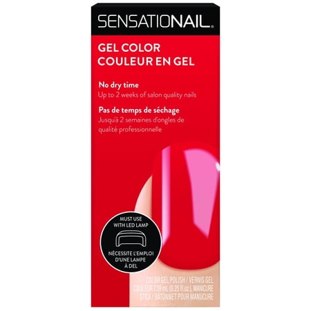 SensatioNail Gel Polish, (Red), Vixen, 0.25 fl oz