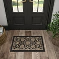 thumbnail image 1 of Sensation Traditional 2' x 3' Black and Gold Polypropylene Indoor Area Rug, 1 of 8