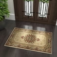 thumbnail image 1 of Sensation Traditional 2' x 3' Ivory and Scarlet Polypropylene Indoor Area Rug, 1 of 7