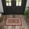thumbnail image 1 of Sensation Traditional 2' x 3' Red and Beige Polypropylene Indoor Area Rug, 1 of 8